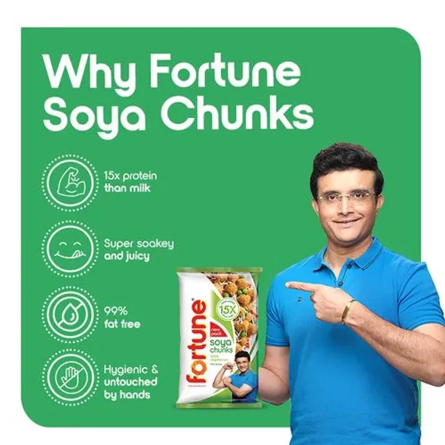 Fortune Soya Chunks, 1 kg Pouch-4.webp